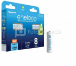 Įkraunamos baterijos Panasonic ENELOOP BK-3MCDE/8BE, 1900 mAh, 2100 (8xAA)