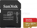 Sandisk memory card microSDXC 64GB Extreme + adapter