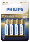 Philips Premium Alkaline Batteries AA x4