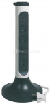 Legrand Extension strip tower 4X2P+Z 2M-White-Black 049410
