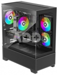 Case|XILENCE|XG172|MidiTower|Case product features Fan control panel/Transparent panel|Not included|Colour Black|XG172