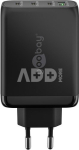 Goobay 65555 100 W USB-C PD GaN Multiport Fast Charger, Black