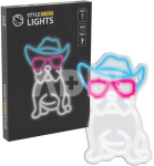 Manta SNL114MT Style Neon Lights BULDOG WITH GLASSES