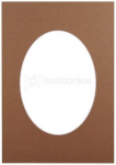 Passepartout 15x21, bronze oval