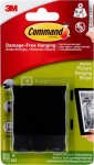 3M COMMAND HANGING STRIPS BLACK MEDIUM SET/4