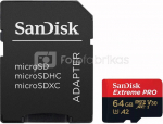 SanDisk microSDXC 64GB Extreme Pro A2 C10 V30 UHS-I U3