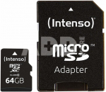 MEMORY MICRO SDXC 64GB C10/W/ADAPTER 3413490 INTENSO