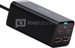 Baseus GaN3 Pro 2xUSB-C + 2xUSB wall charger, 100W (black)