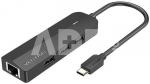 USB-C to 3x USB 2.0, RJ45, Micro-B Hub Vention TGOBB 0.15m, Black
