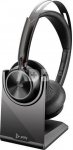POLY Voyager Focus 2 Microsoft Teams Certified USB-C-C Headset +USB-C/A Adapter +Charging Stand 9T9J6AA