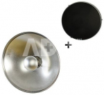 StudioKing Beauty Dish Silver SK-BD420 42 cm with Honeycomb Grid