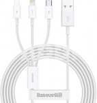 Baseus Lightning / USB Type C / Micro USB 3.5 A 1.5 m White