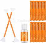 10Pcs Double-Headed Cleaning Stick + 20ML Cleaning Solution