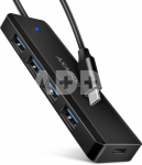 AXAGON Travel four-port USB-C 5Gbps hub | HUE-C1C