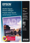 Epson Matte Paper - Heavy Weight A3, 50 Sheet, 167g S041261