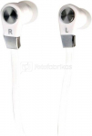 Media-Tech MAGICSOUND DS-2 - STEREO EARPHONES WITH MICROPHONE, WHITE