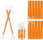 K&F Concept 10Pcs Double-Headed Cleaning Stick + 20ML Cleaning Solution, CMOS APS-C Frame 16mm Cleaning Cloth Sticks Set