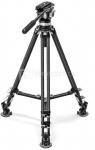 Leofoto LVC-253C+BV-15 Dual-Tube Video Tripod with Fluid Head Set