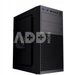 Gembird Computer case Fornax K300, Micro-ATX, 2x USB 3.0 + 2x USB 2.0 black