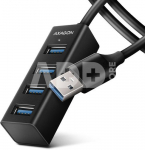 AXAGON Miniature metal four-port USB 3.2 Gen 1 hub | HUE-M1AL