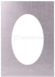 Passepartout 15x21, platinum oval