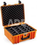 BW OUTDOOR CASE TYPE 6000 WITH DIVIDER SYSTEM (RPD) ORANGE