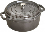 Staub La Cocotte 20cm round, Graphite grey, Cast Iron