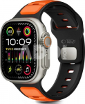 Tech-Protect watch strap IconBand Line Apple Watch 44/45/46/49mm, black/orange