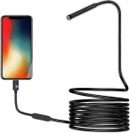 K&F Concept K&F Industrial Endoscope Inspection Camera borescope, 8 LED lights for iPhone, 8mm - 2m