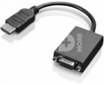 Lenovo HDMI to VGA 0.2 m, Black, Adapter