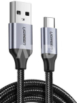 Cable USB to USB-C UGREEN US288, 3m (black)