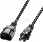 CABLE POWER IEC C14 TO IEC C5/2M 30341 LINDY