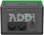 APC OffGrid Portable Power Station 330, 230V, 332Wh Lithium-ion, LCD, 2 CEE 7/3 Schuko outlets, Sinewave, 3 USB-A, 1 USB-C, Wireless Charger | Schneider Electric