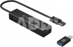 Conceptronic HUBBIES06B 4-Port-USB 3.0-Hub