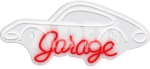 Manta SNL95WH Style Neon Lights Garage white-red
