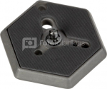 Manfrotto Hexagonal Adapter Plate normal 1/4 screw 030-14