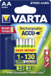 1x2 Varta Rechargeable Accu AA Ready2Use NiMH 2100 mAh Mignon