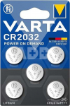 1x5 Varta electronic CR 2032 Lithium Knopfzelle 06032 101 415