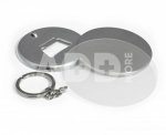Dvipusis raktų pakabukas su atidarytuvu 58mm (50vnt) |894210