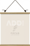 Focus Poster Hanger Magnetic Oak 51cm
