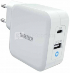 CHOETECH CHOETECH PD8002 WHITE G aN wall charger 2xUSB 6