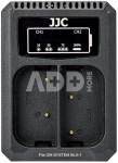 JJC Olympus DCH BLX1 USB Dubbele Batterijlader (Olympus OM System BCX 1)