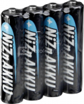 1x4 Ansmann NiZn Akku Micro AAA 900 mWh