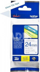 Brother labelling tape TZE-253 white/blue 24 mm