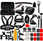 Puluz 50 in 1 Accessories Ultimate Combo Kits for sports cameras PKT39