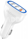 Car charger Dudao R7S, 3x USB, 18W (white)