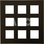 Focus Passepartout 50x50 / Collage 9 pic Black w. black core