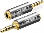 UGREEN 20501 Adapter 2.5 mm micro jack male to 3.5 mm mini jack female (gray)