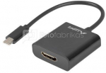 Lanberg Adapter USB CM - HDMI F 15cm black