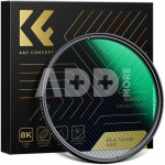 K&F 82mm,Blue Streak Filter,2mm Thickness, HD, Waterproof, Anti Scratch, Green Coated